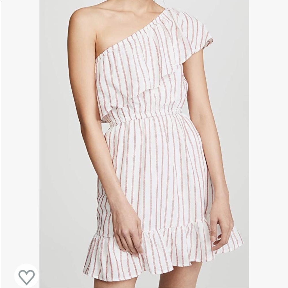 BB DAKOTA Women's Sweet Tart One Shoulder Stripe Dress